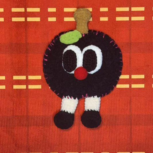 Black Apple Earbud Pouch